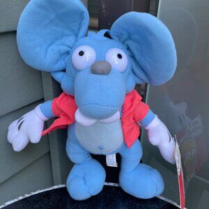 2019 The Simpsons 9” Itchy Plush Toy Itchy and Scratchy Toy Factory NWT